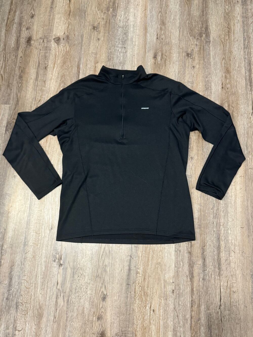 Patagonia Men's Black Capilene Half Zip Midweight Pullover Size Large